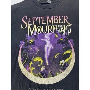September‎ Mourning Shirt Large Bloodlust Death Tour Shirt Black